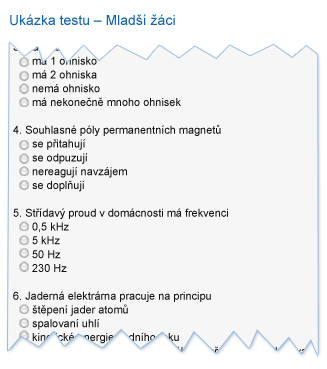 Příklad testu pro ZŠ